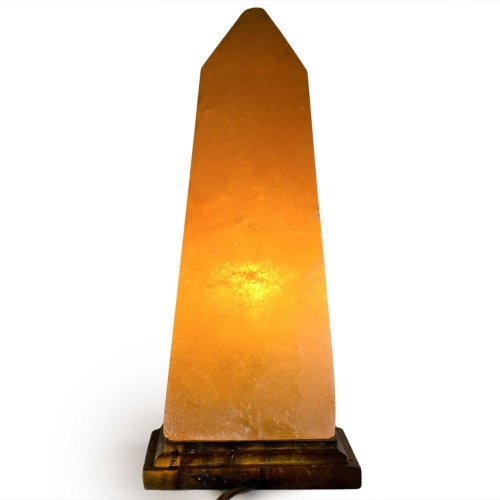 Obelisk Shaped Pink Salt Lamp