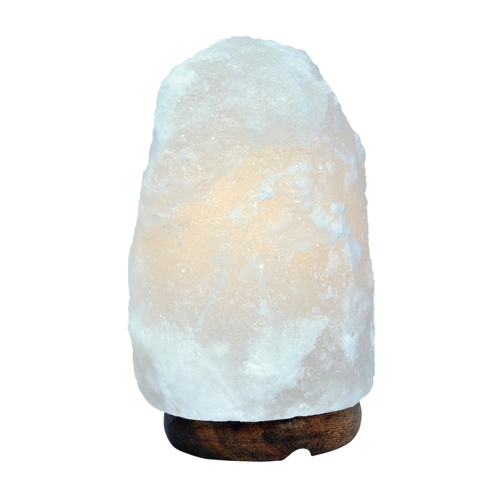 Natural Shaped White USB Salt Lamp