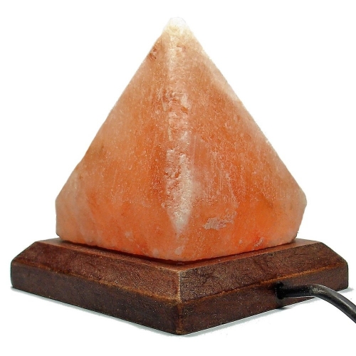 Pyramid Shaped Pink USB Salt Lamp