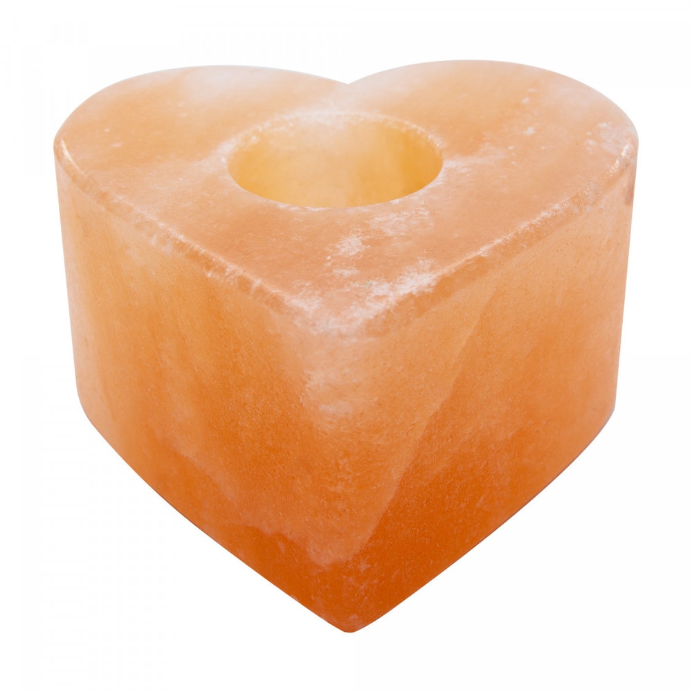 Heat Shaped Pink Salt Candle Holder