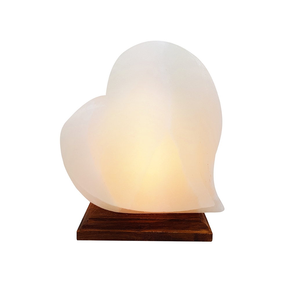 Heart Shaped White USB Salt Lamp