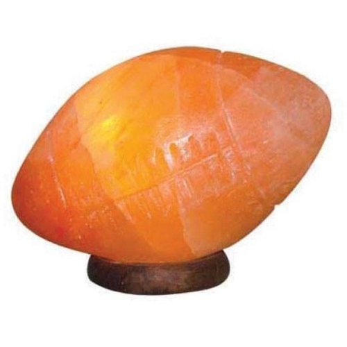 Rugby Shaped Pink Salt Lamp