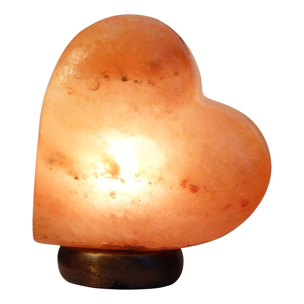 Heat Shaped Pink Salt Lamp