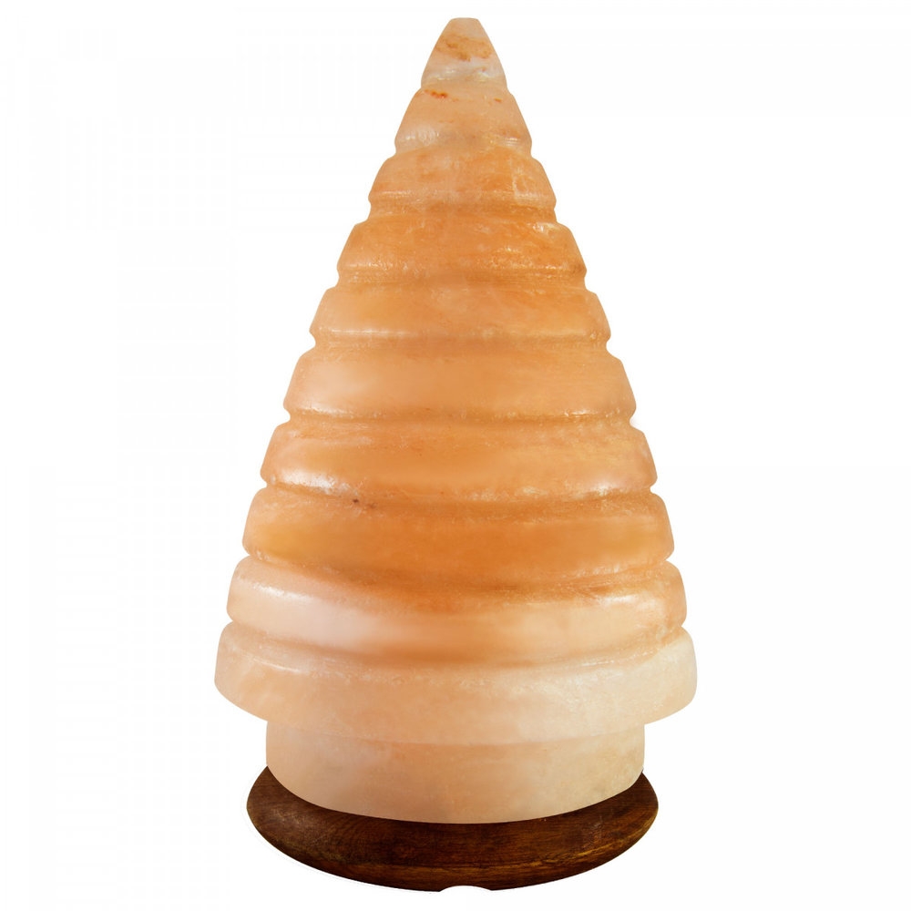 Christmas Tree Shaped Pink Salt Lamp