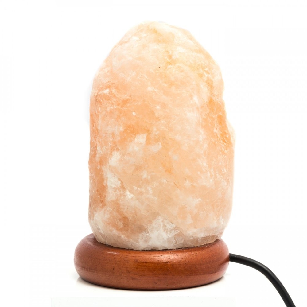 Natural Shaped Pink USB Salt Lamp